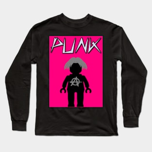 Punk Guitarist Minifig, Customize My Minifig Long Sleeve T-Shirt